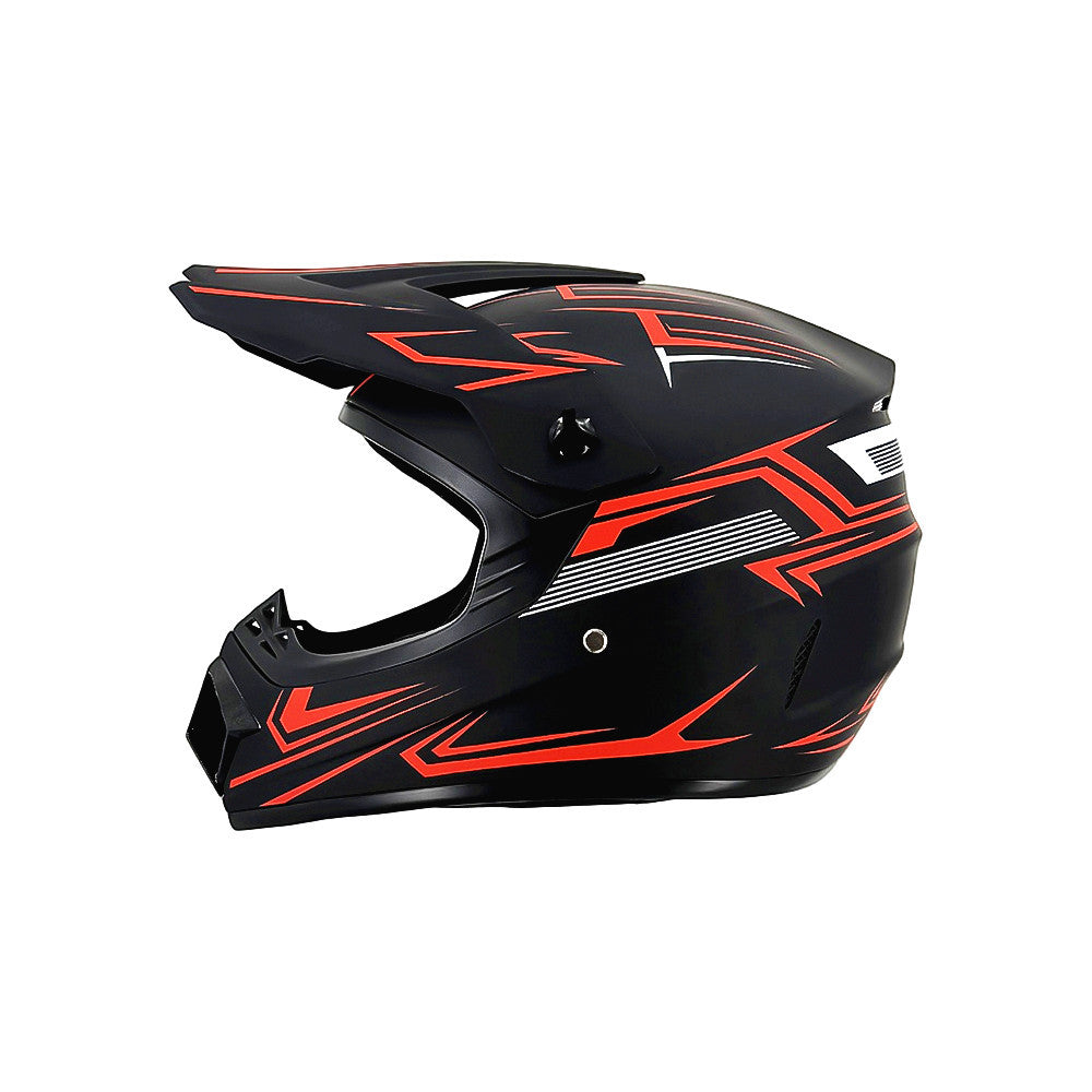 full-face motocross helmet with extended visor and reinforced chin guard Stornfield