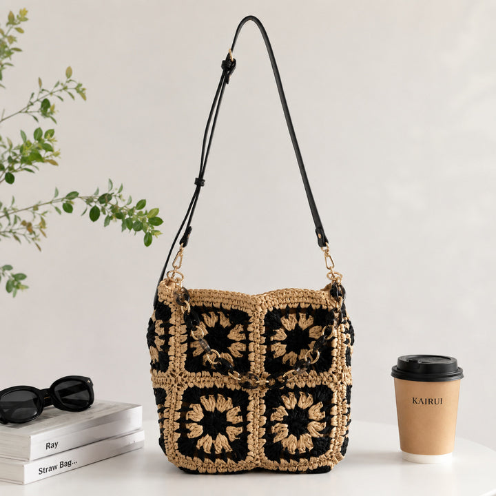 Fashionable Shoulder Bag Made of Handmade Crochet Material Stornfield