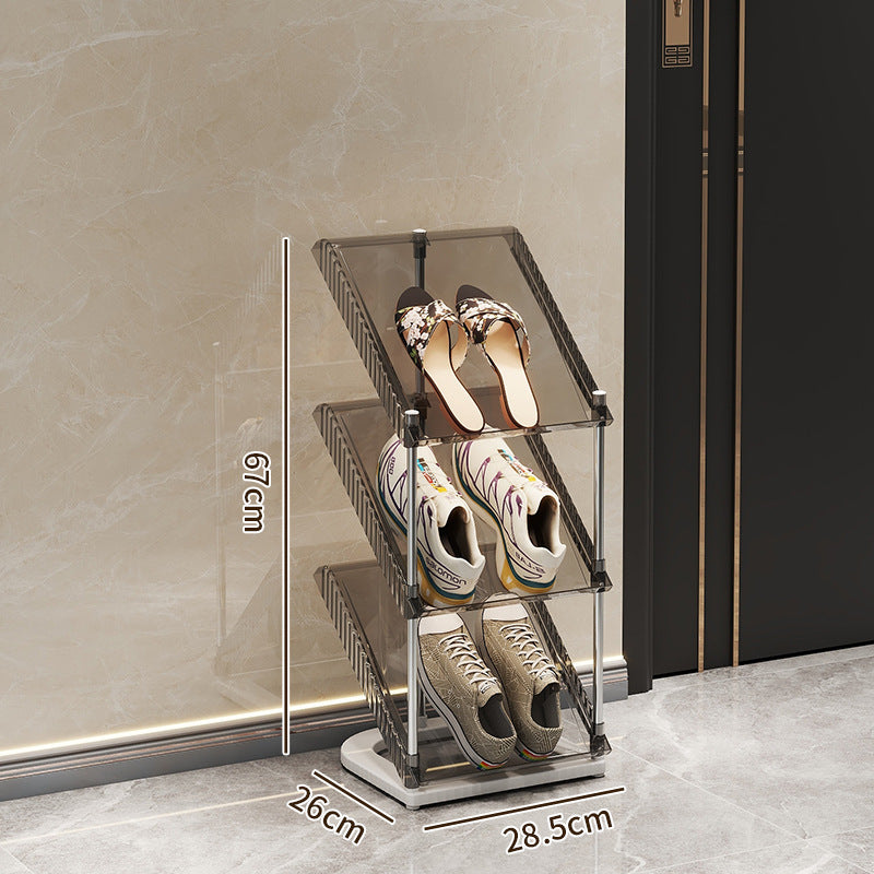 Shoe rack with transparent design Stornfield