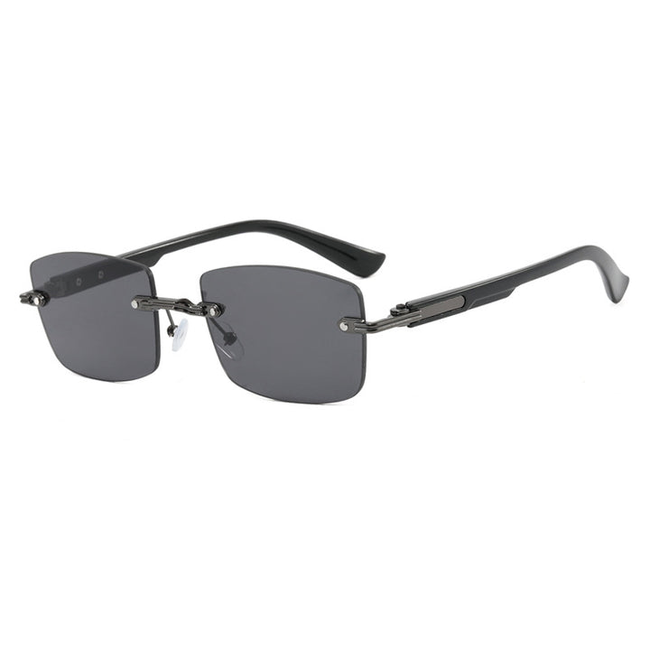 Women square sunglasses with wooden frame and gradient lenses Stornfield