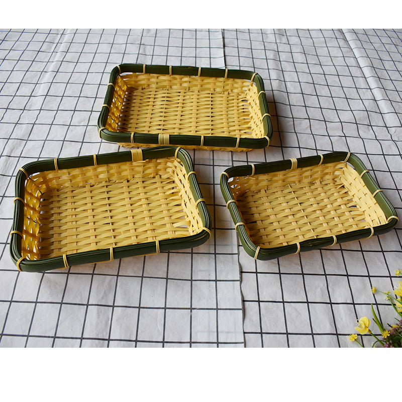 Handcrafted Woven Storage Tray Set Stornfield