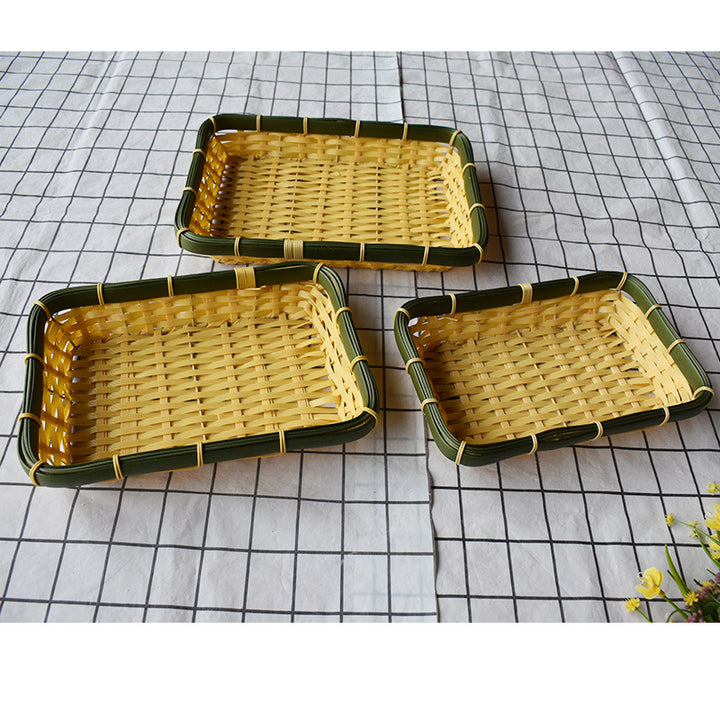 Handcrafted Woven Storage Tray Set Stornfield