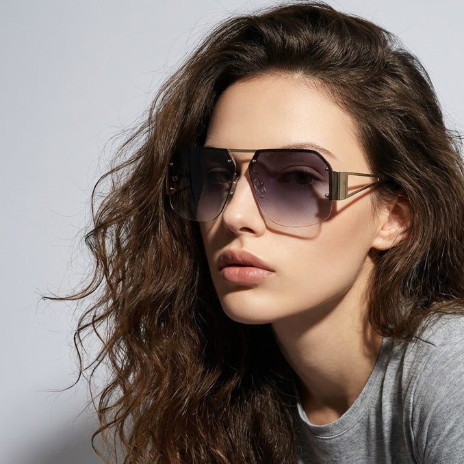 Women oversized sunglasses with distinctive frame and gentle gradient Stornfield