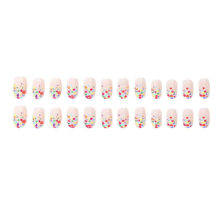 Colorful Polka Dot Nail Art Press-On Nails Stornfield