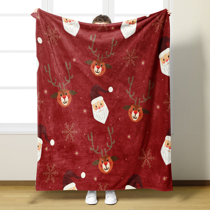 Christmas-Themed Throw Blanket