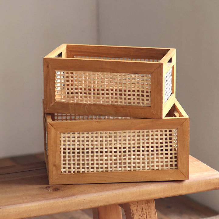 High-quality storage basket made of natural material Stornfield