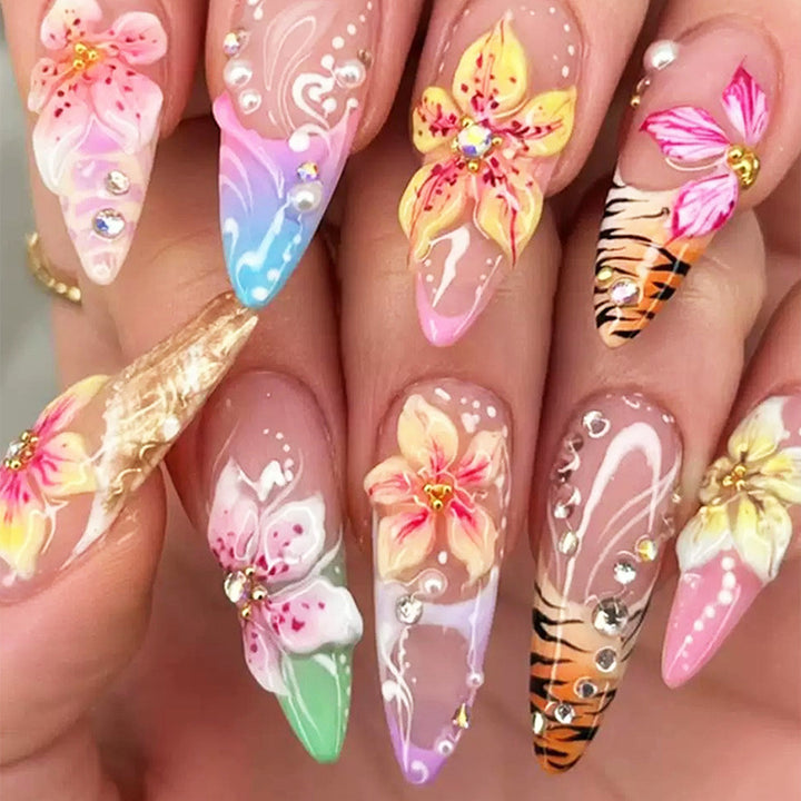 Premium Decorative Press-On Nail Set Stornfield