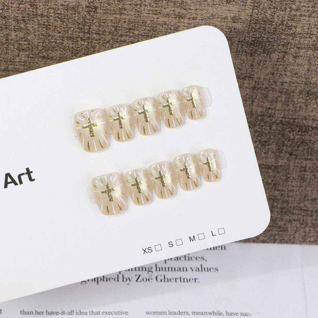 Decorative Press-On Nail Art Set With Elegant Designs Stornfield