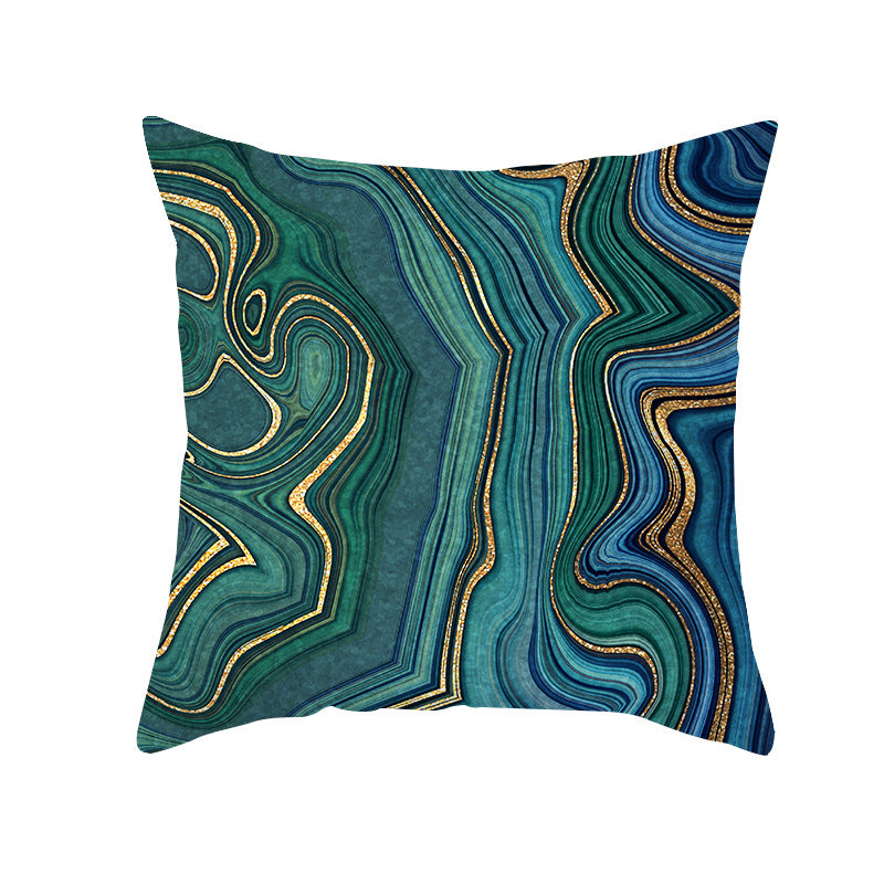 Abstract Marble Print Luxurious Velvet Decorative Throw Pillow Cover