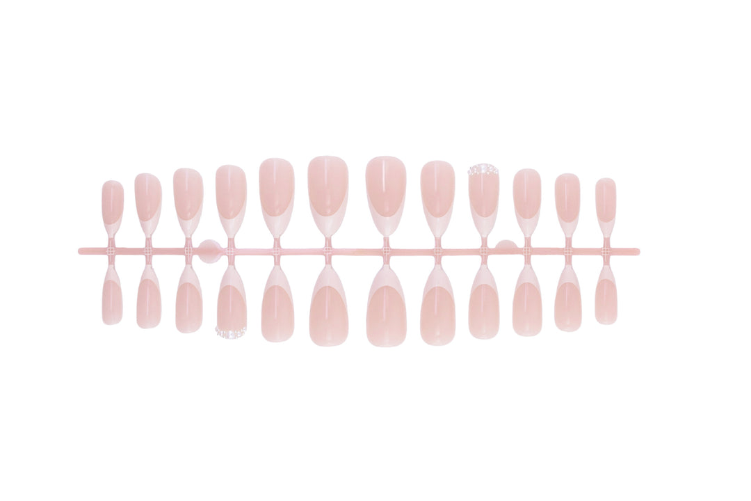 Elegant artificial nails with glitter accents Stornfield