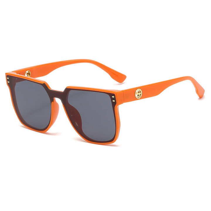 Women striking sunglasses with a distinctive geometric frame Stornfield
