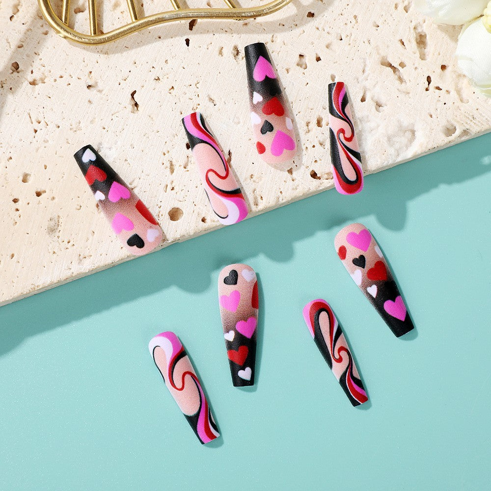Creative Heart Pattern Art Nails Stornfield