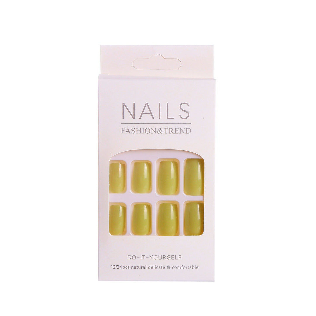 Glossy Press-On Nail Set with Almond Shape Stornfield