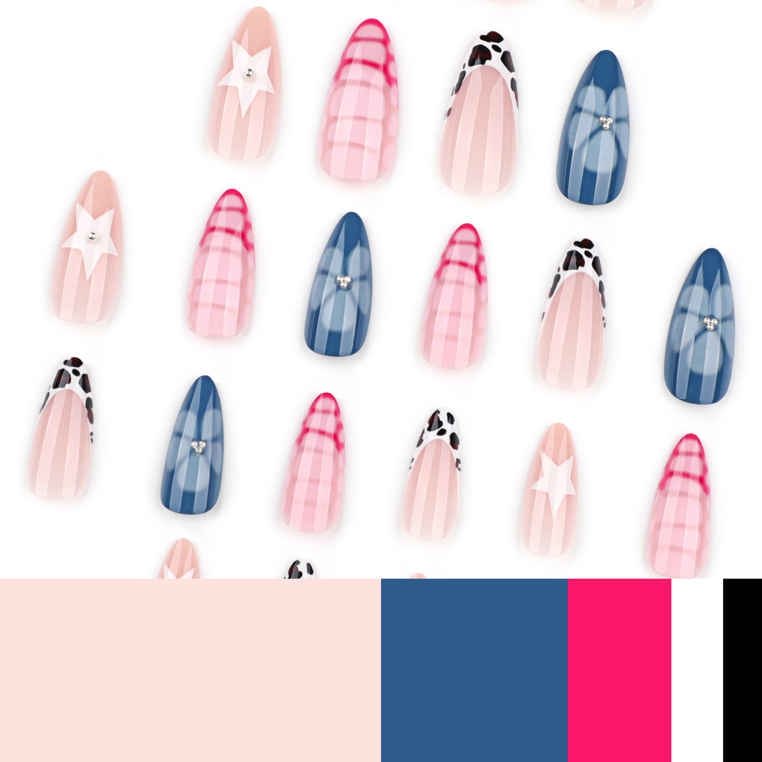 Artistic stiletto nails with unique 3D design Stornfield