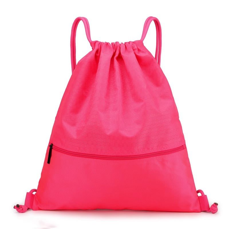 Honeycomb Patterned Drawstring Gym Bag Stornfield