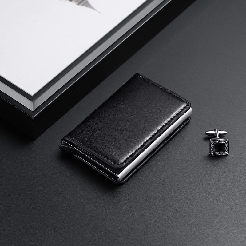 Premium Leather Business Card Holder Stornfield