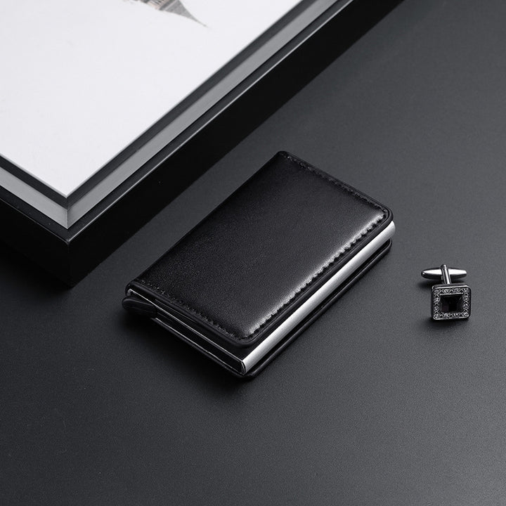 Premium Leather Business Card Holder Stornfield
