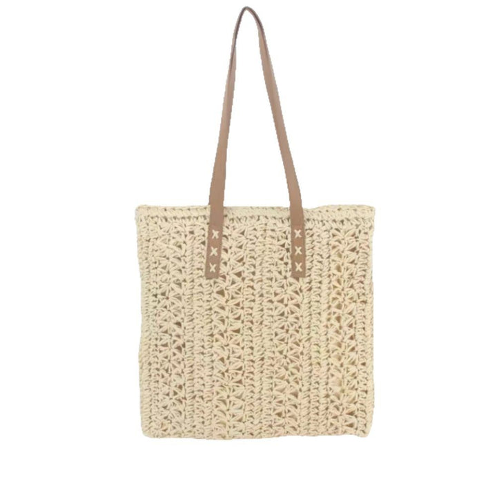 Handwoven beach bag with braided pattern Stornfield