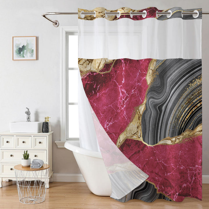 Elegant Marble Design Shower Curtain Stornfield
