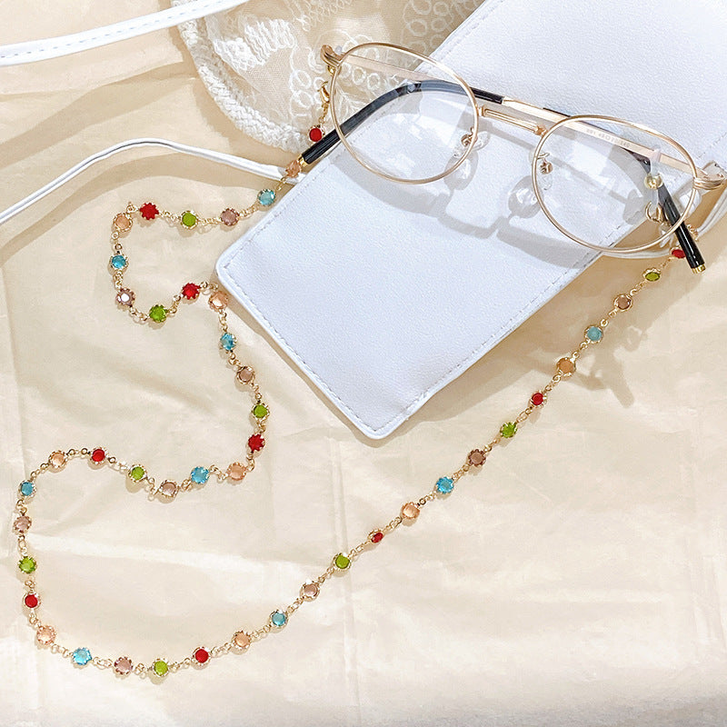Filigree Glitter Necklace with Colorful Crystals Calstone Stornfield