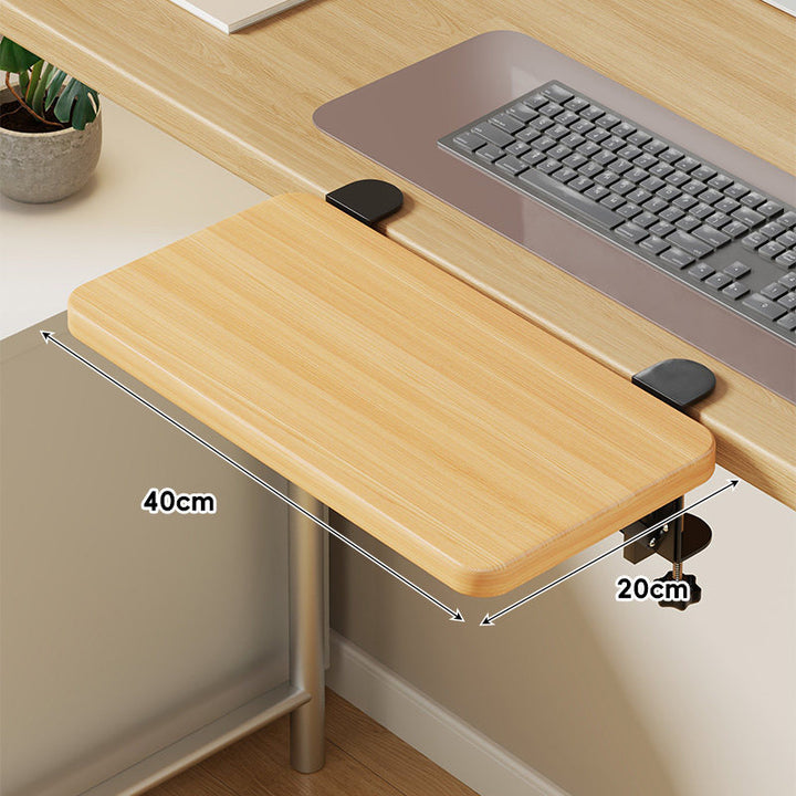 Under-Desk Sliding Keyboard Tray and Desk Extender with Smooth Glide Mount