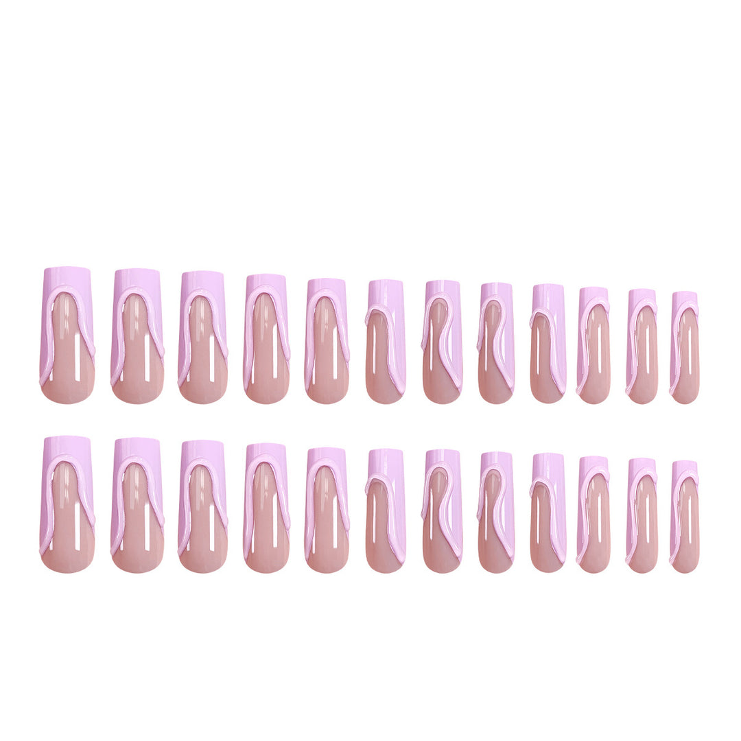 Artful gel nails with colored accents Stornfield