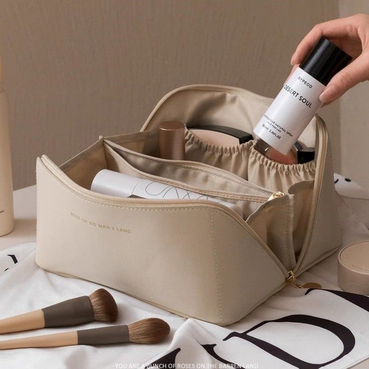 Cosmetic bag with multiple compartments and elegant design Stornfield