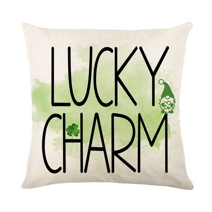 Square Decorative Plaid Linen Cushion Cover
