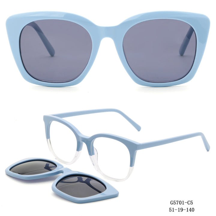Ladies Retro-inspired sunglasses with detachable lenses Stornfield