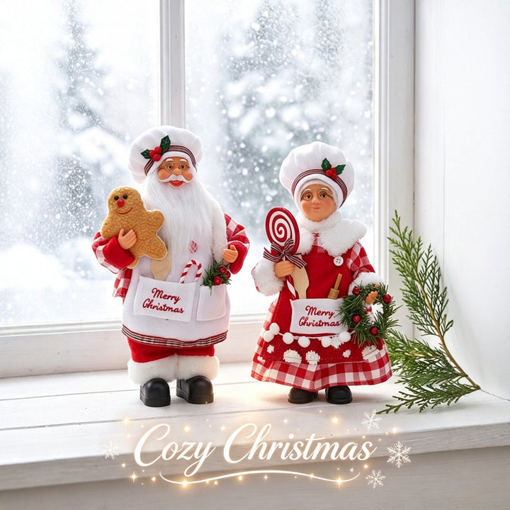 Nostalgic Santa Claus figure with gingerbread cookie mold Stornfield