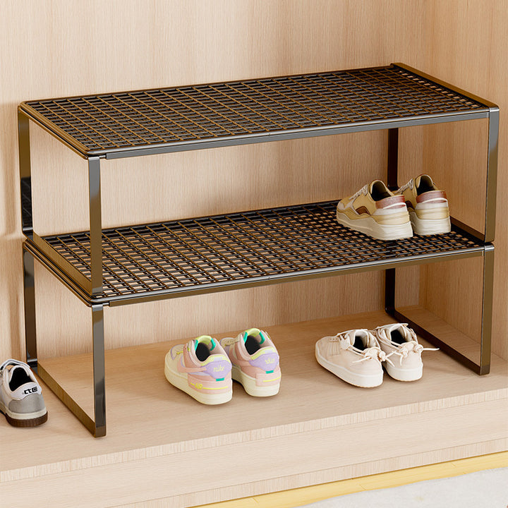 Adjustable Expandable Metal Shoe Shelf Organizer