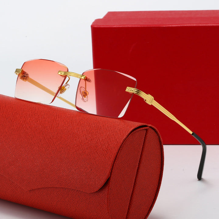 Ladies exclusive geometric sunglasses with luxury metal frame and polarized lenses Stornfield