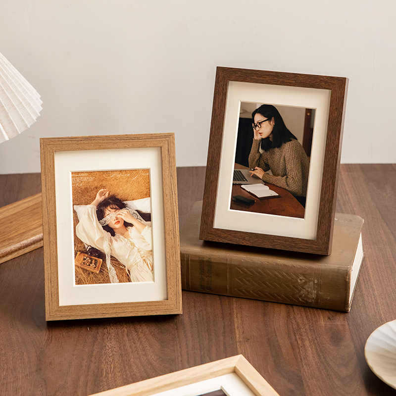 Elegant Wooden Photo Display Frame for Home