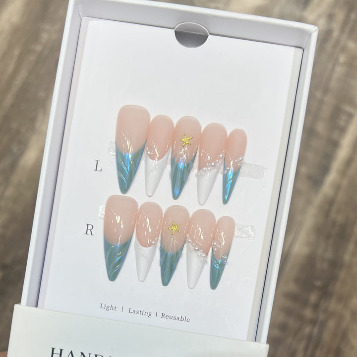 Floral and Polka Dot Press-On Nail Set Stornfield