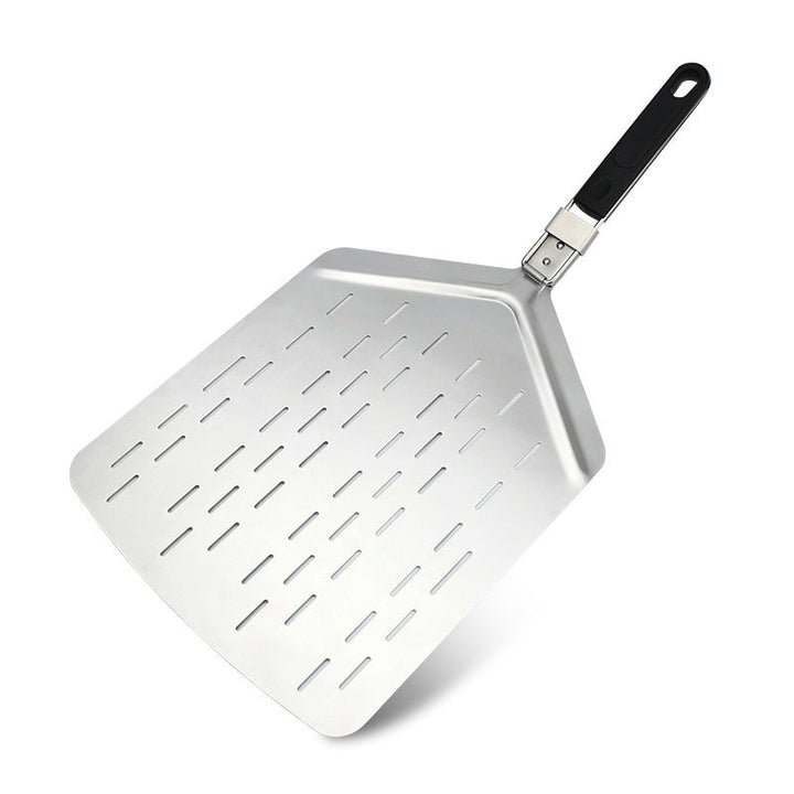 perforated stainless steel foldable pizza peel with ergonomic non-slip handle Stornfield