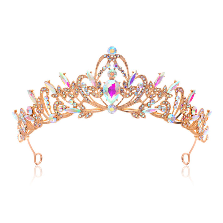 Ladies Elegant Hair Crown with Filigree Crystal Decorations Stornfield