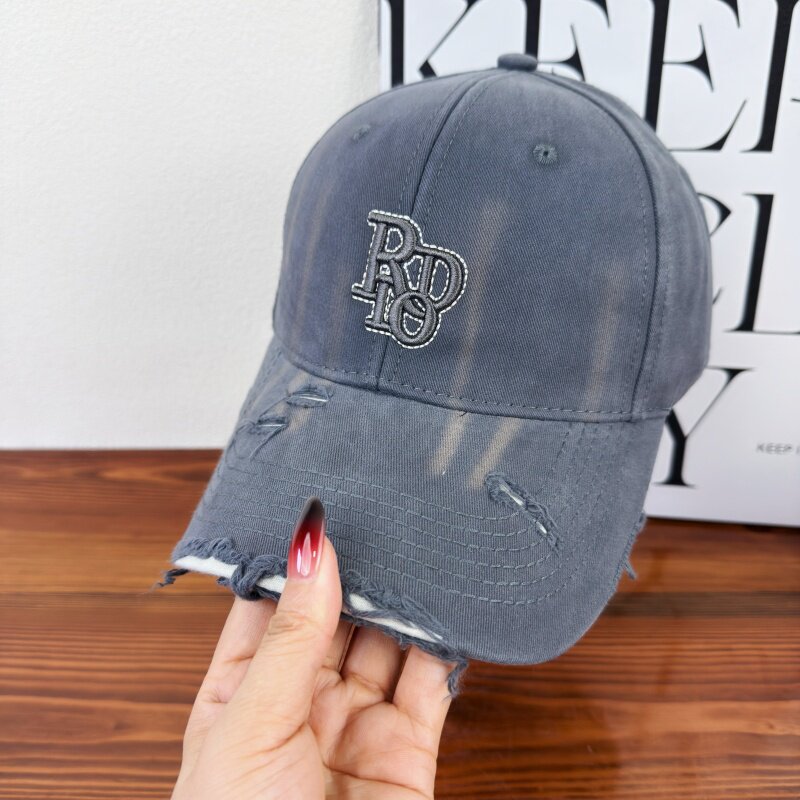Women's Distressed Classic Cotton Baseball Cap Stornfield