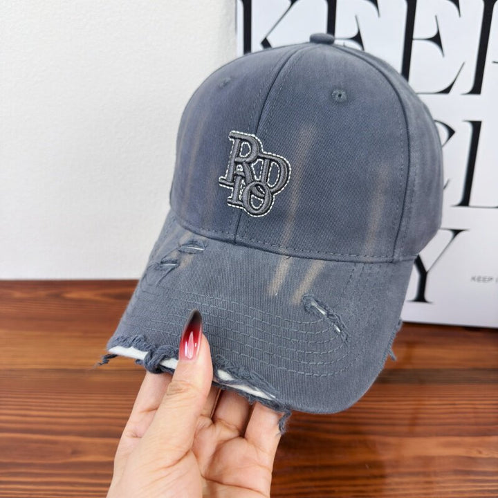 Women's Distressed Classic Cotton Baseball Cap Stornfield