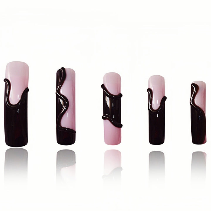 Artistic Melting Effect Press-On Nail Extensions Stornfield