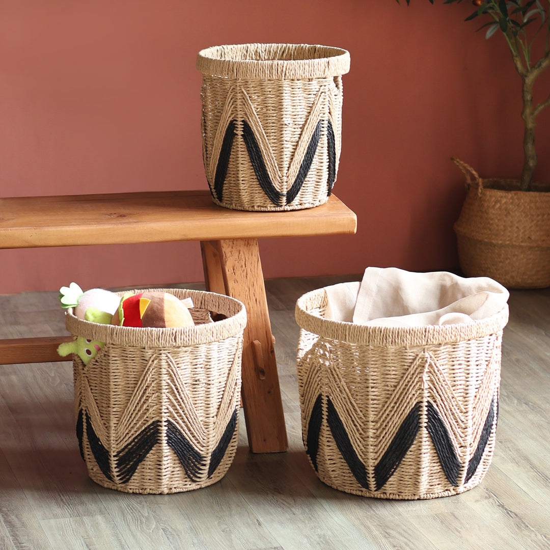 Handbag made of braided natural material Stornfield