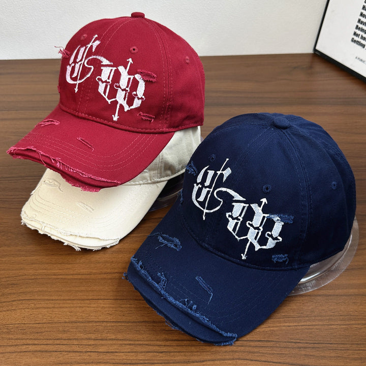 Men's Distressed Graphic Embroidered Cap Stornfield