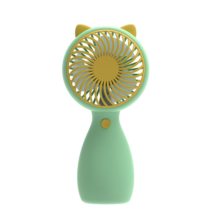 Unisex Portable Kids Hand Fan with Cute Cat Design Stornfield