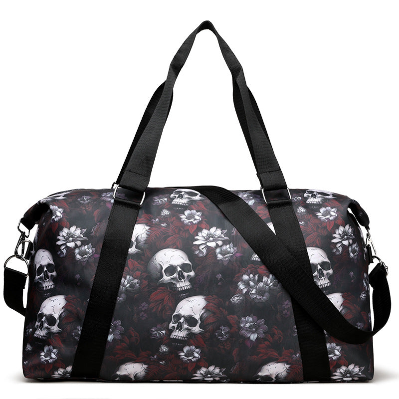Artistic Skull Print Duffle Bag Stornfield