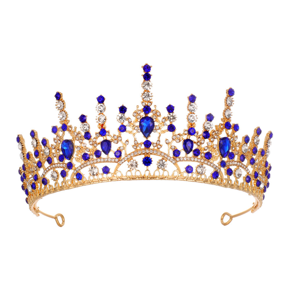 Women Elegant Crystal Tiara with Filigree Design Stornfield