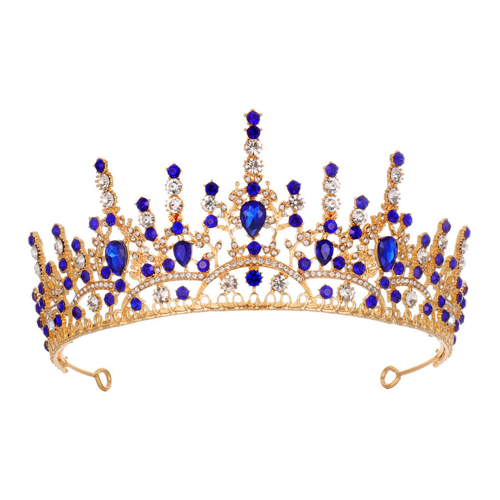 Women Elegant Crystal Tiara with Filigree Design Stornfield