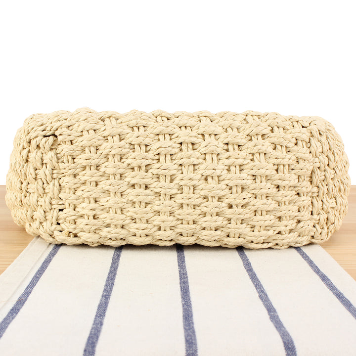 Braided shoulder bag with elegant leather accents Stornfield
