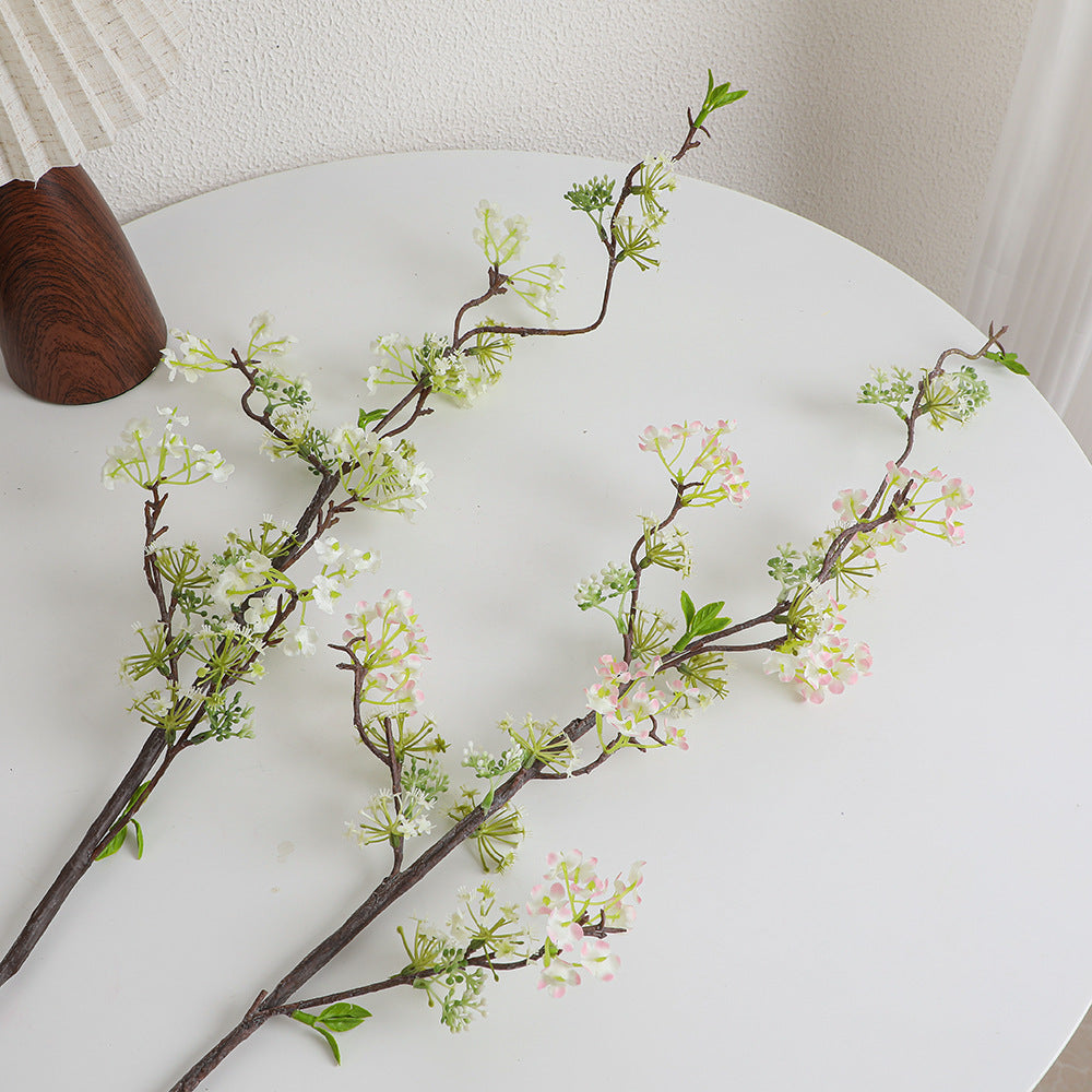 Natural artificial flower branch with detailed flowers