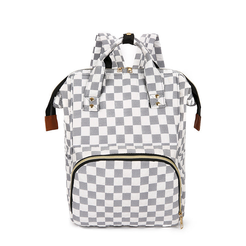 Checkered Patterned Backpack Stornfield