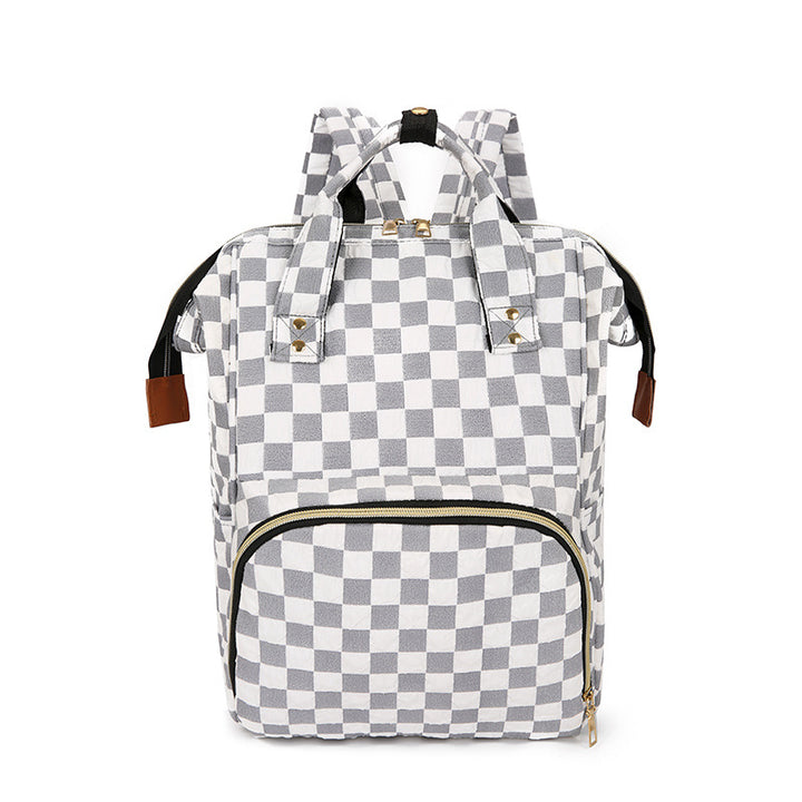 Checkered Patterned Backpack Stornfield
