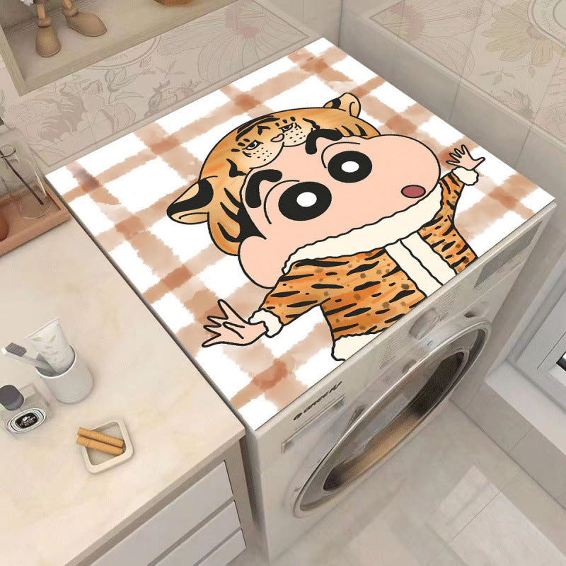Cartoon Character-Themed Washing Machine Mat